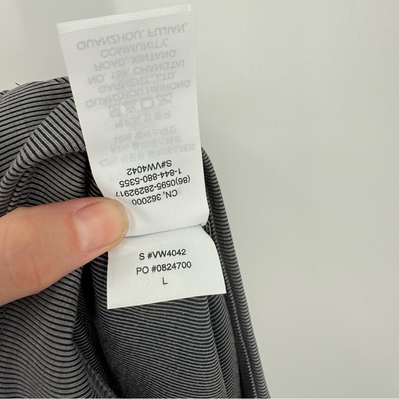 Vuori Lux Rib Split Bootcut Legging Pant in Heather Grey Size L - Picture 9 of 12